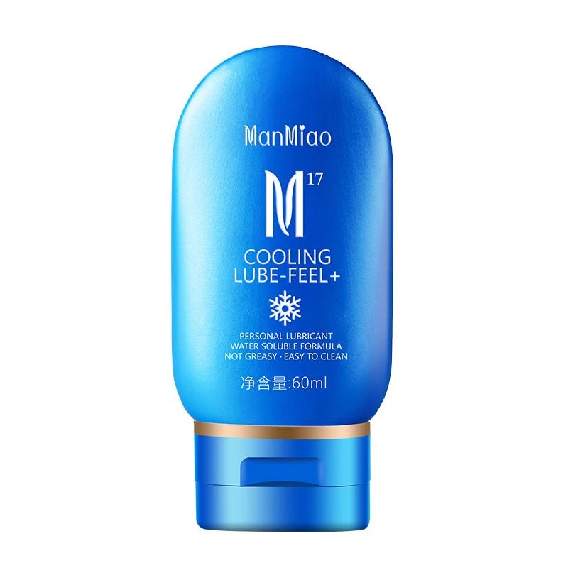Lubricant shown next to compatible toy