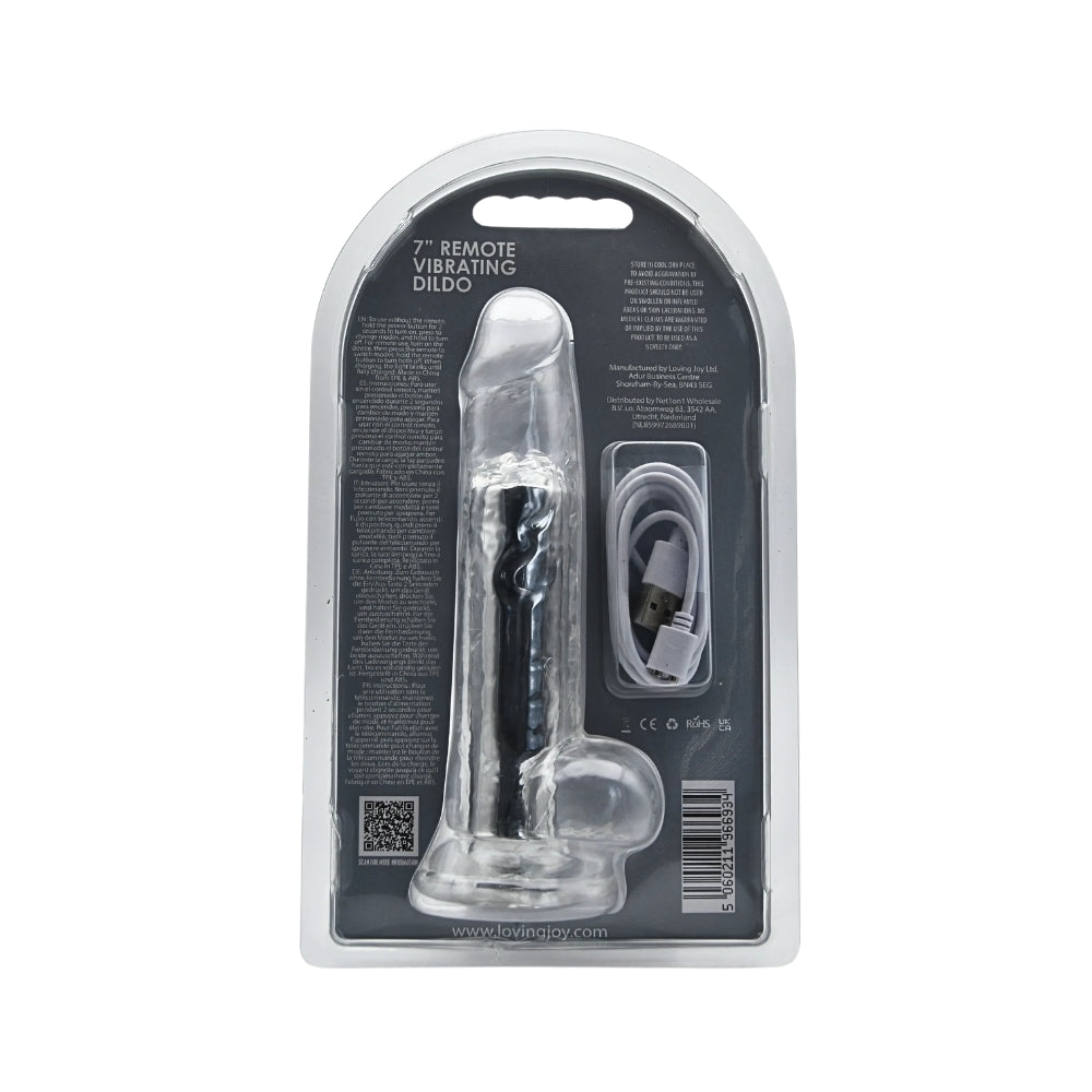 Loving Joy 7 Inch Remote Vibrating Dildo
