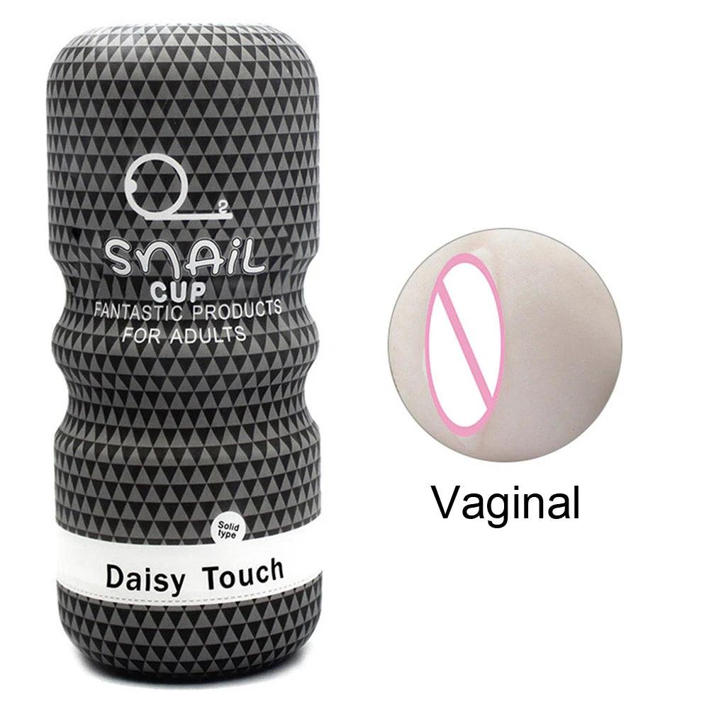 Realistic Male Pleasure Device close-up of controls or charging port