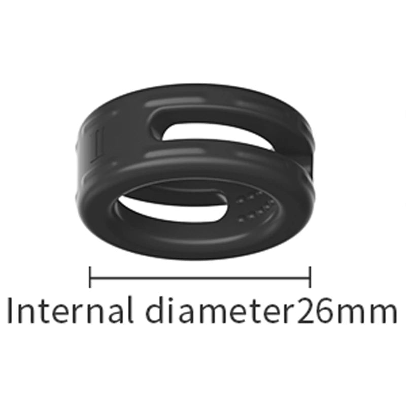 Reusable Silicone Semen Lock Dual Ring – colour options 2