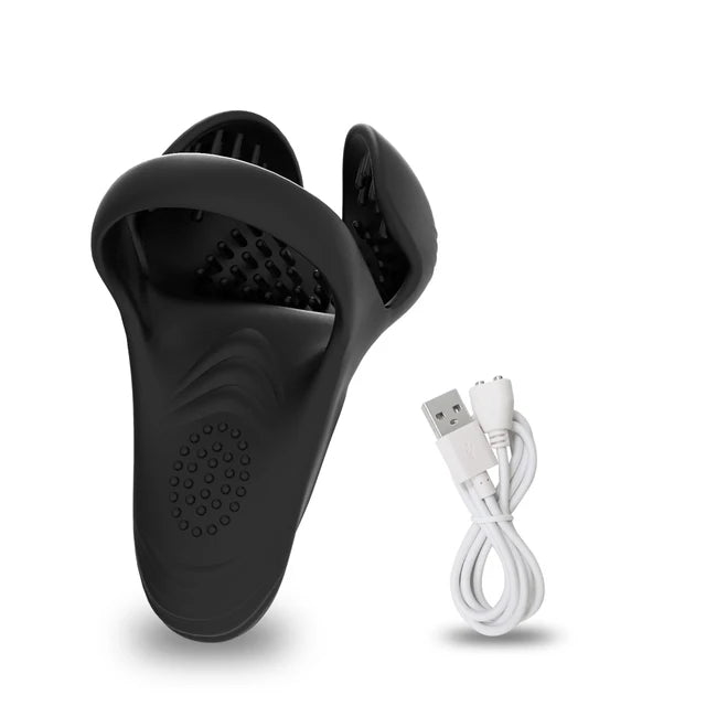 Intimate ring product view on neutral background