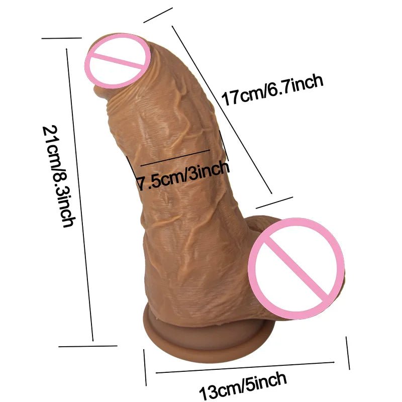 Soft Realistic Dildo with Suction Base – additional product view 2