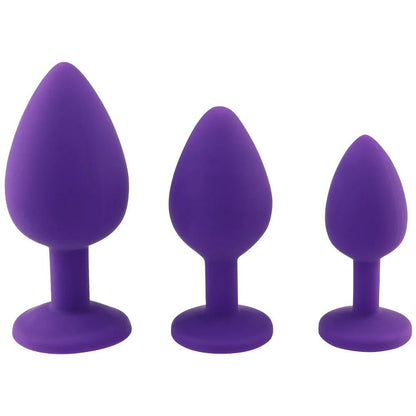 Soft silicone plug in a size-set range