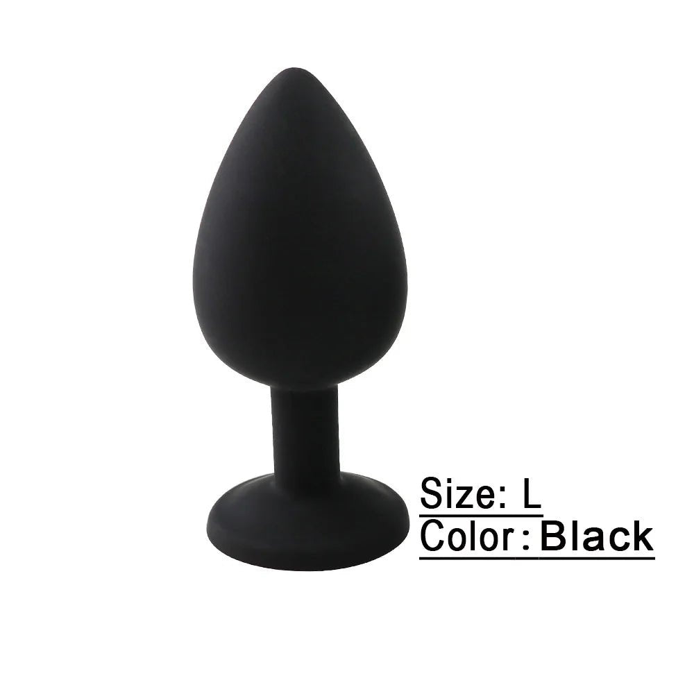Storage pouch included with soft silicone plug