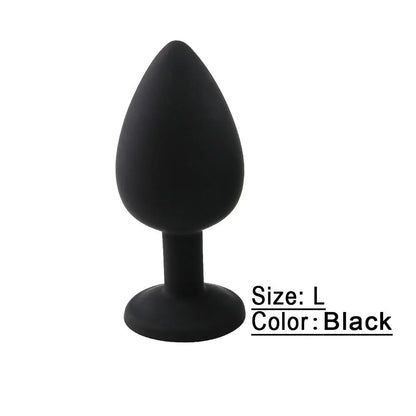 Storage pouch included with soft silicone plug