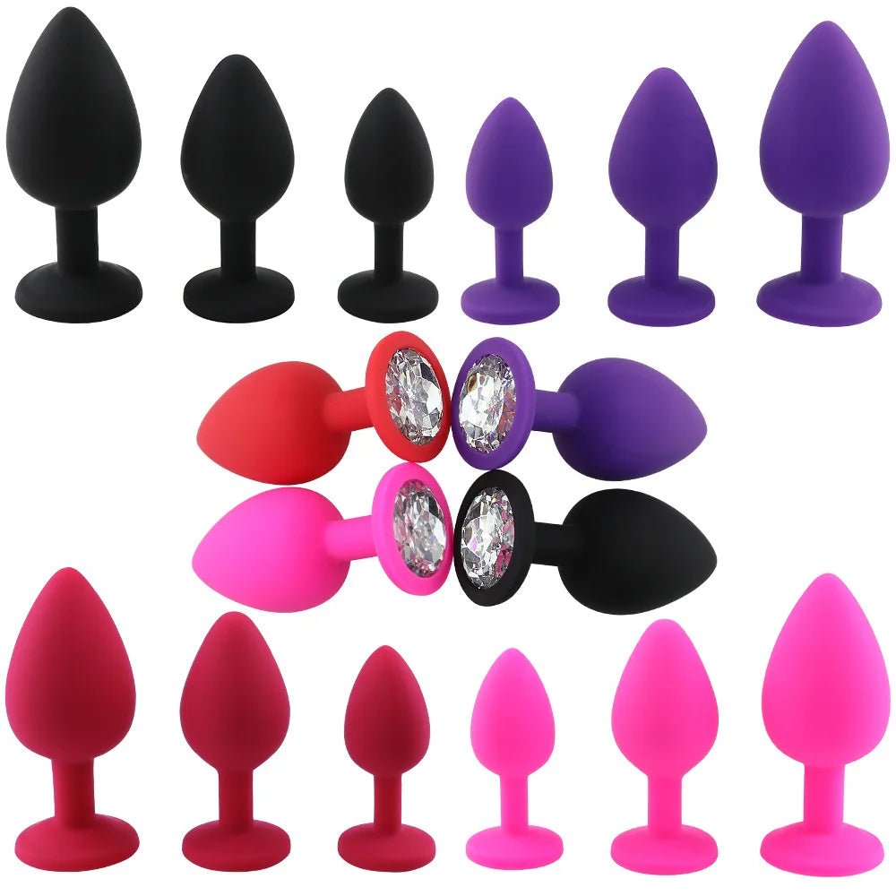 Colour options for soft silicone adult plug