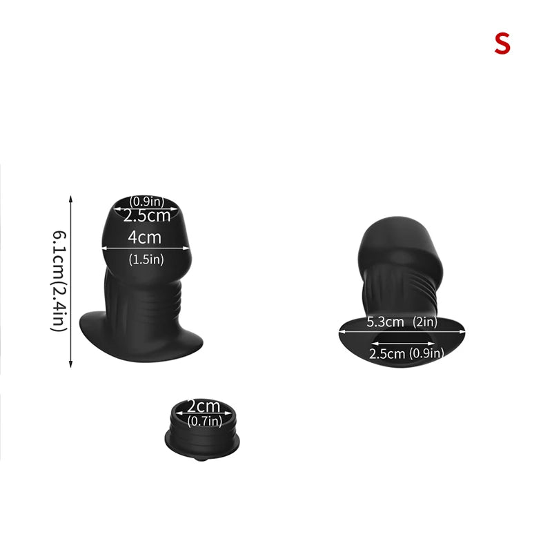 Hollow plug with included insertion tool