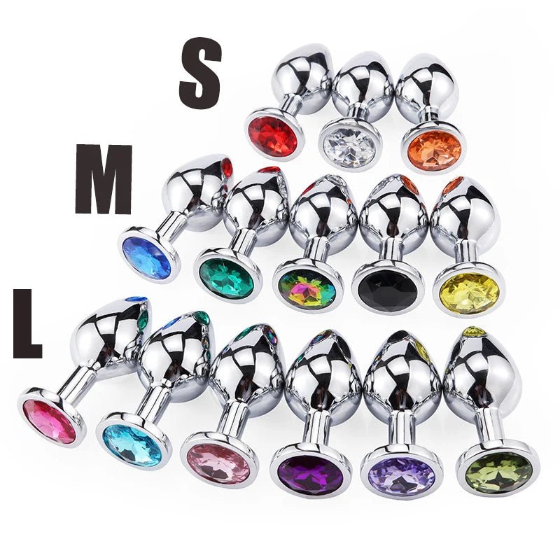Size options for mini round steel plug