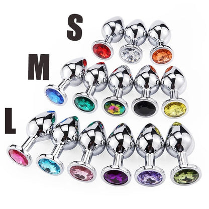 Size options for mini round steel plug