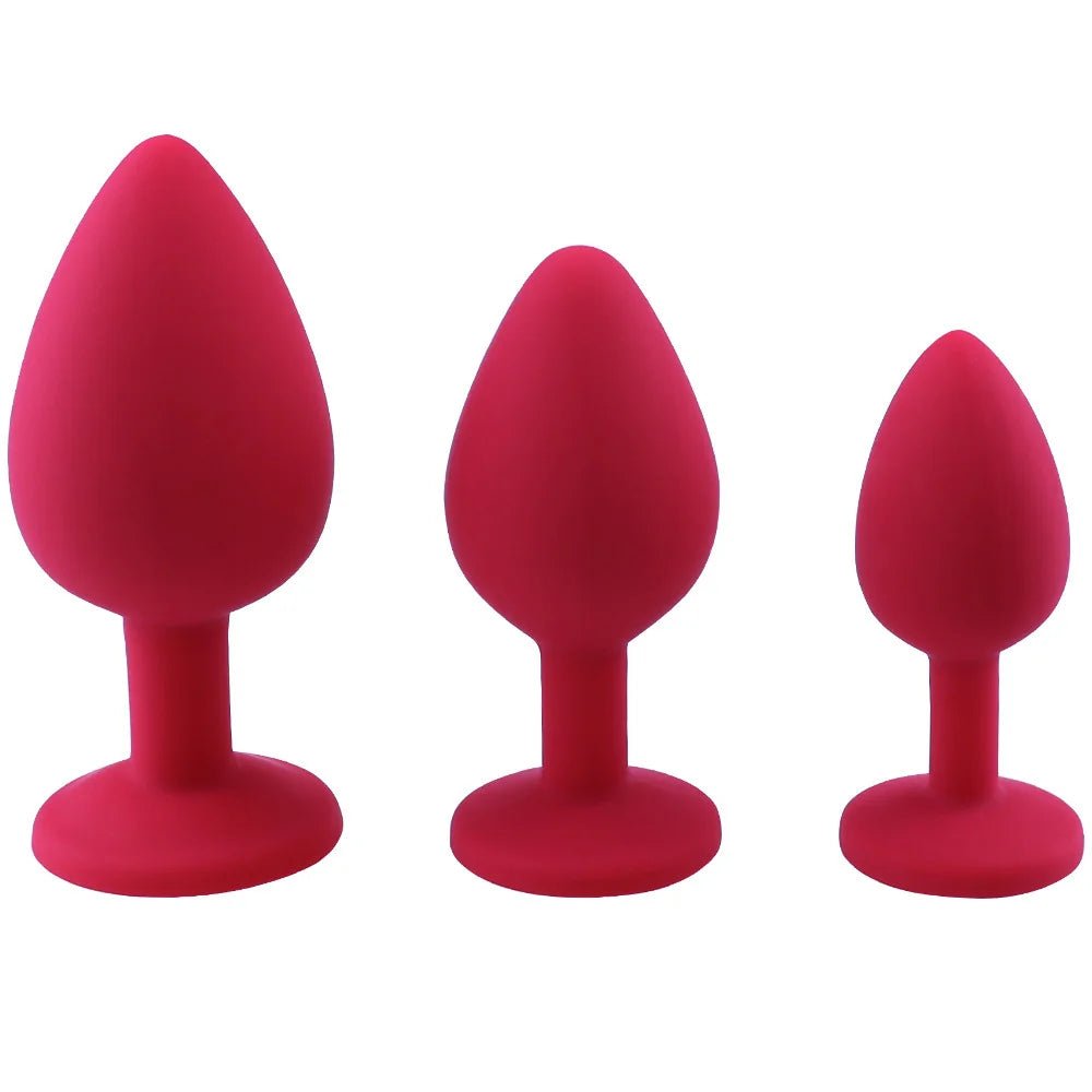 Size chart for soft silicone plug range