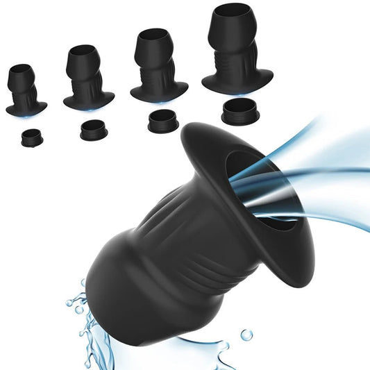 Hollow Butt Plug – Silicone Anal Tunnel Toy for Stretch & Enema Play