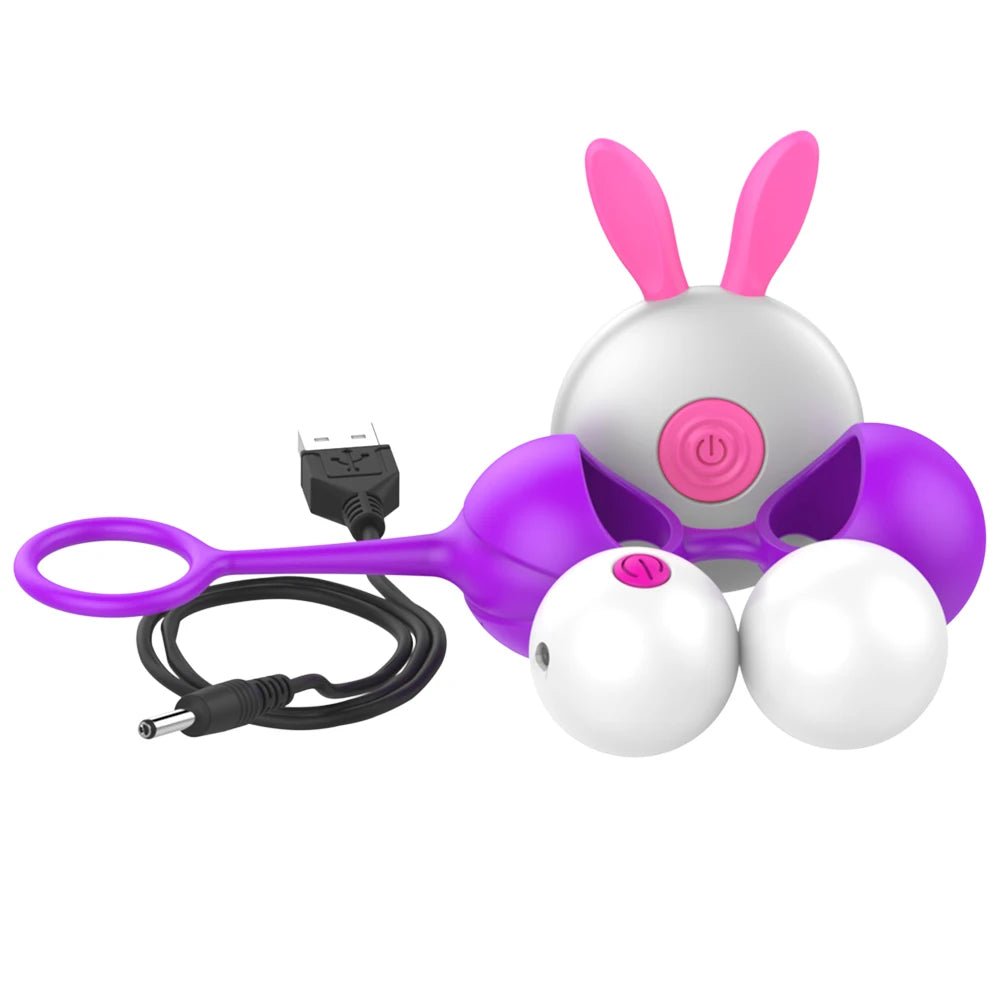 Close-up of silicone material on kegel device
