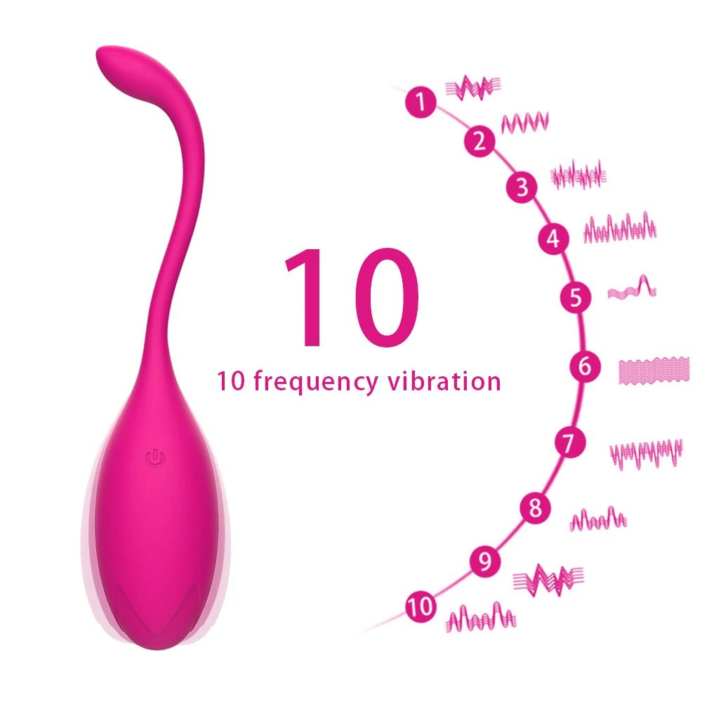 Side profile of kegel trainer showing shape