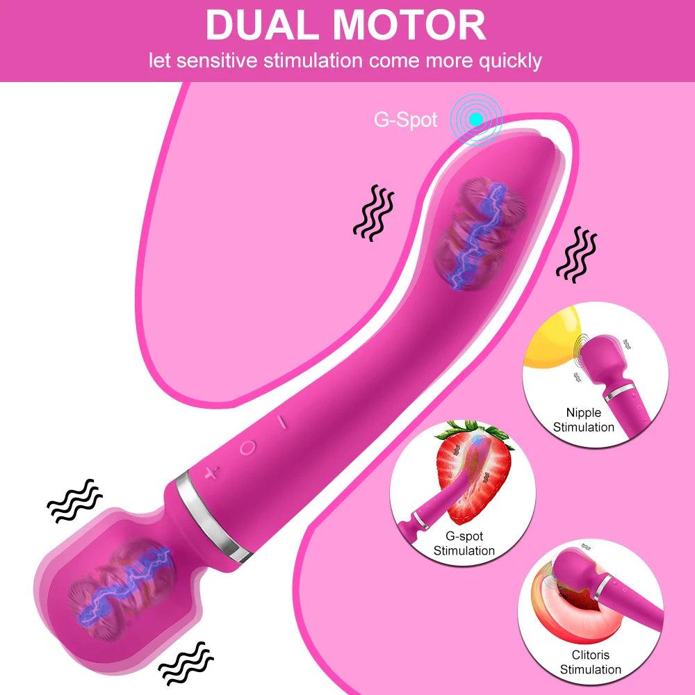 Side profile of vibrator showing shape