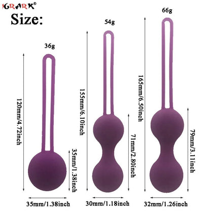 Side profile of kegel trainer showing shape