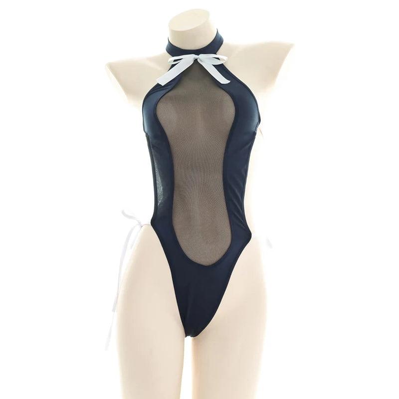 Lingerie set components laid flat