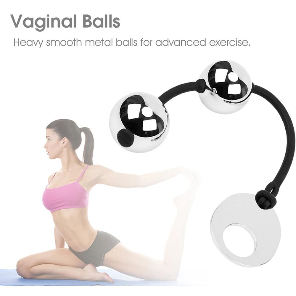 Side profile of kegel trainer showing shape