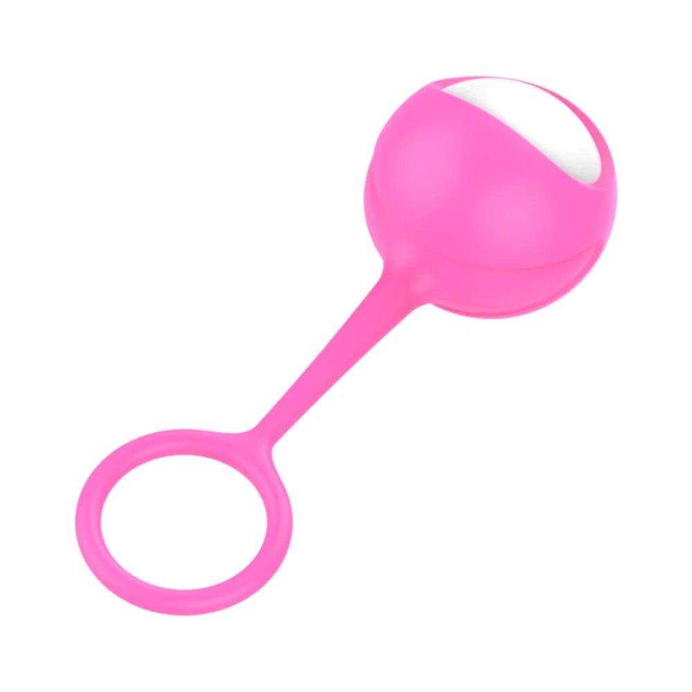Close-up of silicone material on kegel device