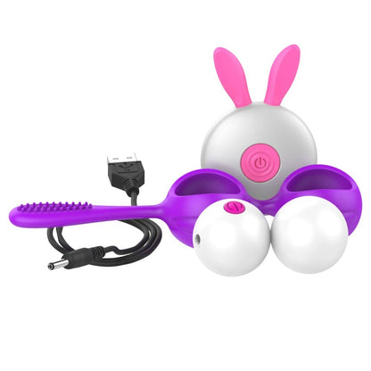 Side profile of kegel trainer showing shape
