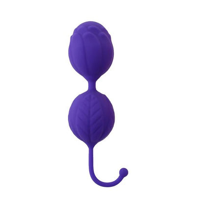 Detail shot of base or attachment on black wolf 100% silicone balls for enhanced muscle tightness
