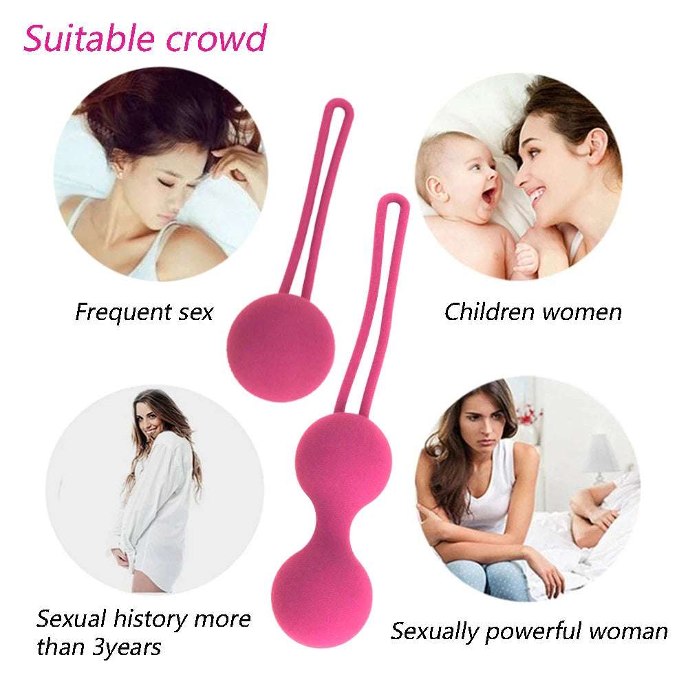 Safe Silicone Smart Ball Vibrator Kegel Ball Ben Wa Ball intimate Tighten Exercise Machine adult toy for Women intimatel Geisha Ball