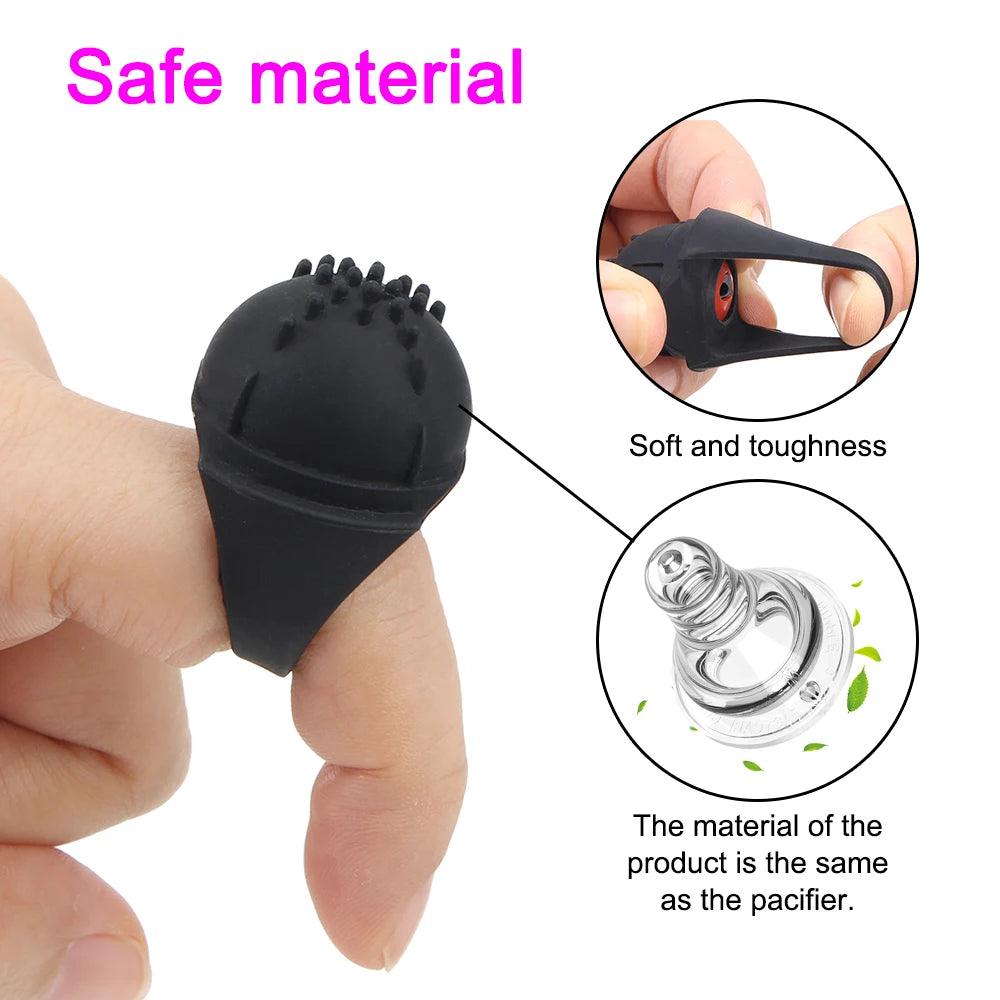 Strapon Fingers Spikes Vibrator – closure detail