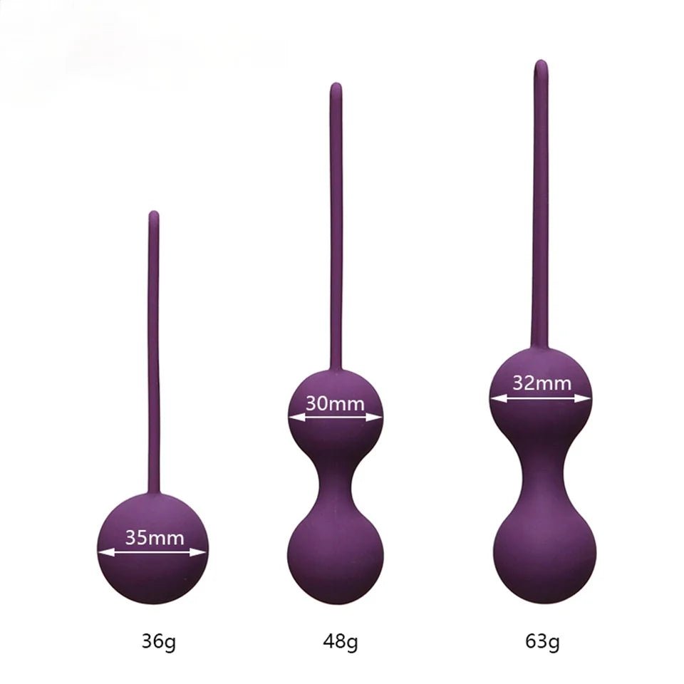 Side profile of kegel trainer showing shape