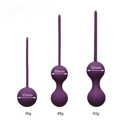 Side profile of kegel trainer showing shape