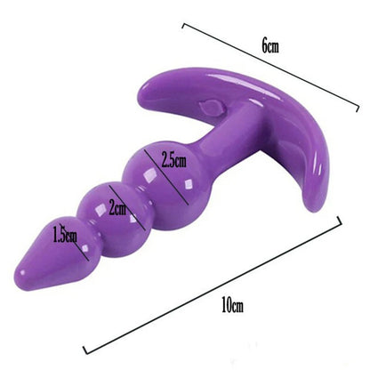 Full-length profile of jelly adult plug