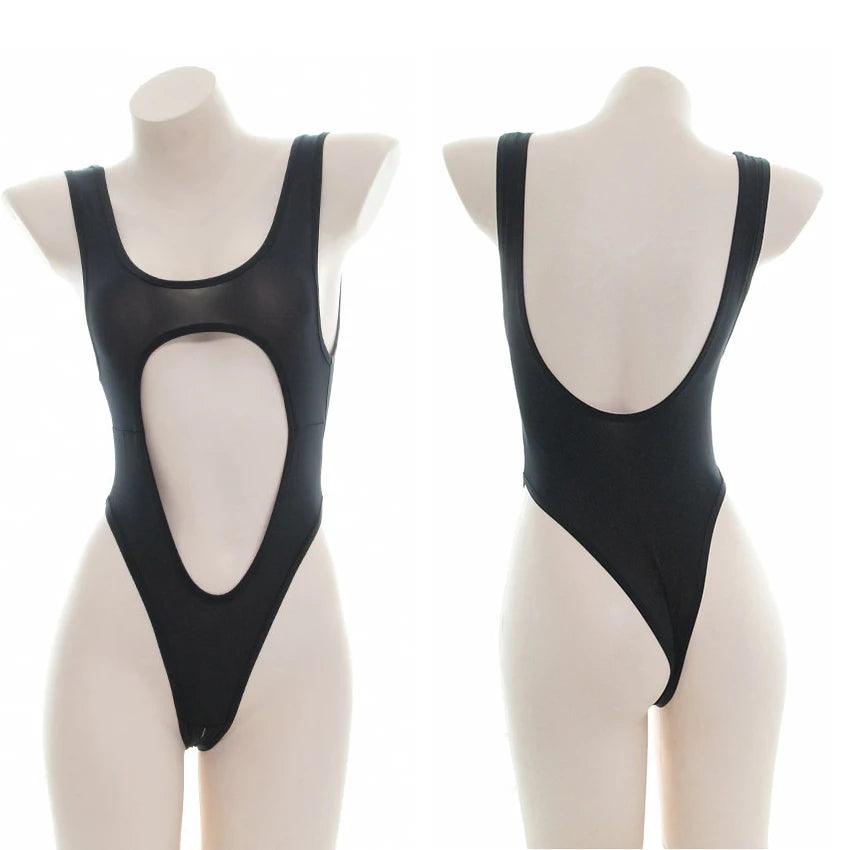 Rear view of lingerie showing back design