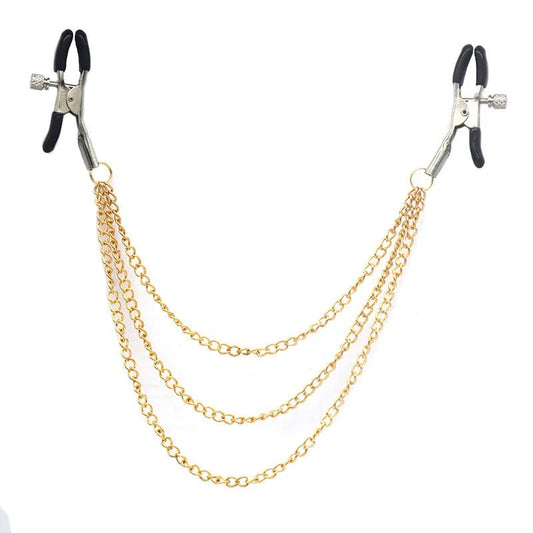 Metal Chain Nipple Clamps Clips Bdsm Teasing Adult Toys