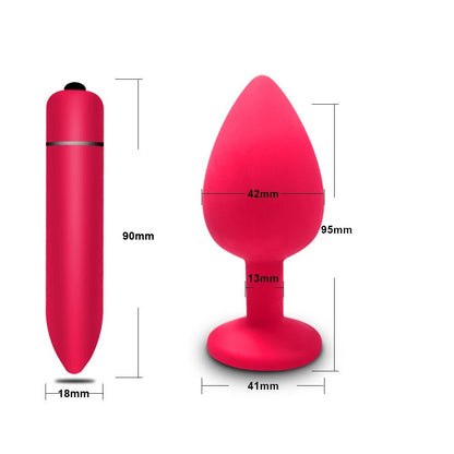 Tip close-up of smooth mini bullet vibrator
