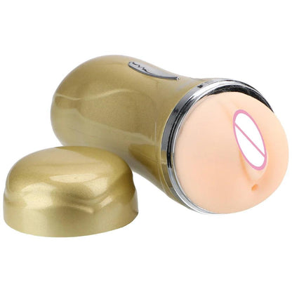 Close-up of material texture and finish on realistic anus adult toys for men for ultimate pleasure experience