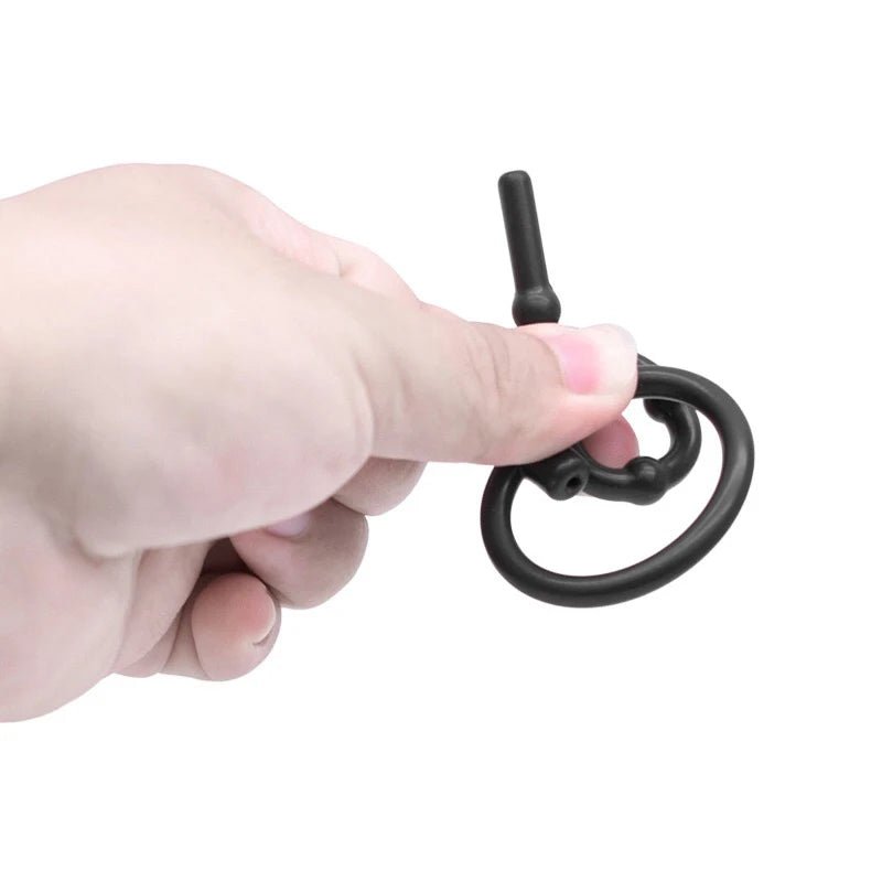 Close-up of silicone or metal material surface