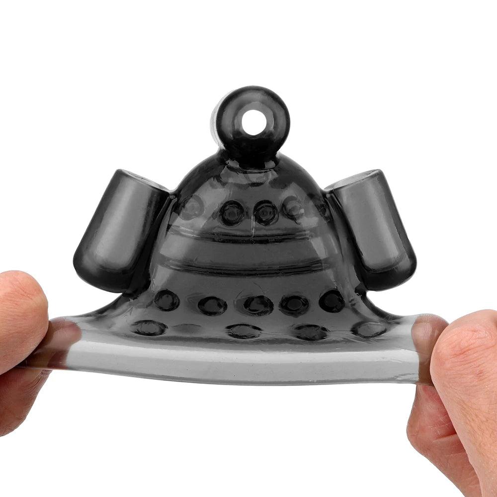 Size comparison of vibrator with scale reference