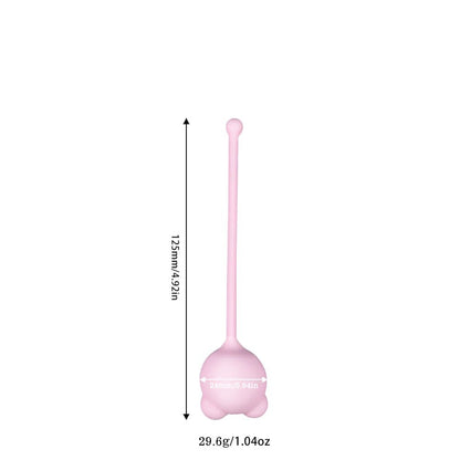 Close-up of silicone material on kegel device
