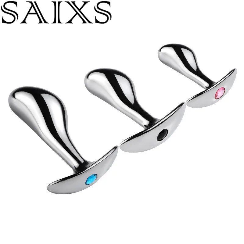 Side profile of curved metal prostate massager