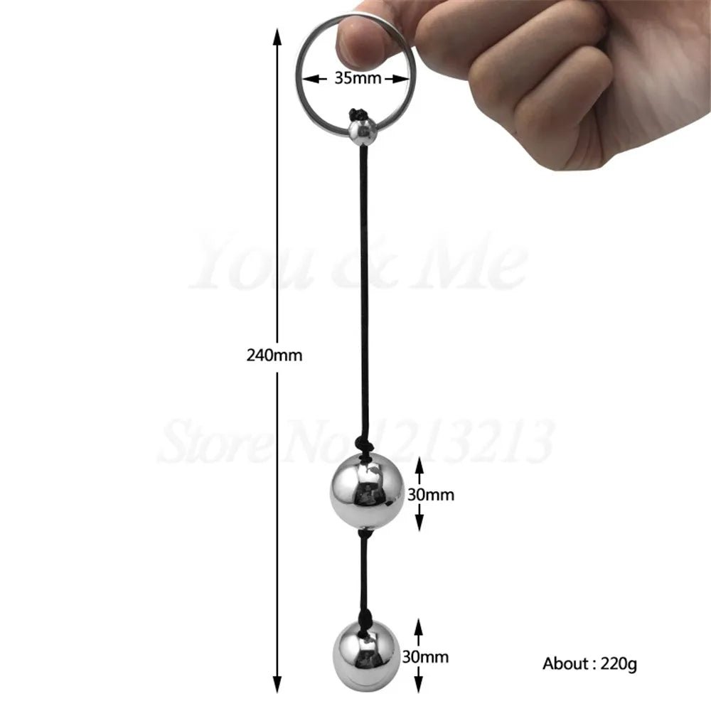 Side profile of kegel trainer showing shape