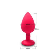 Gem-base butt plug and bullet vibrator options