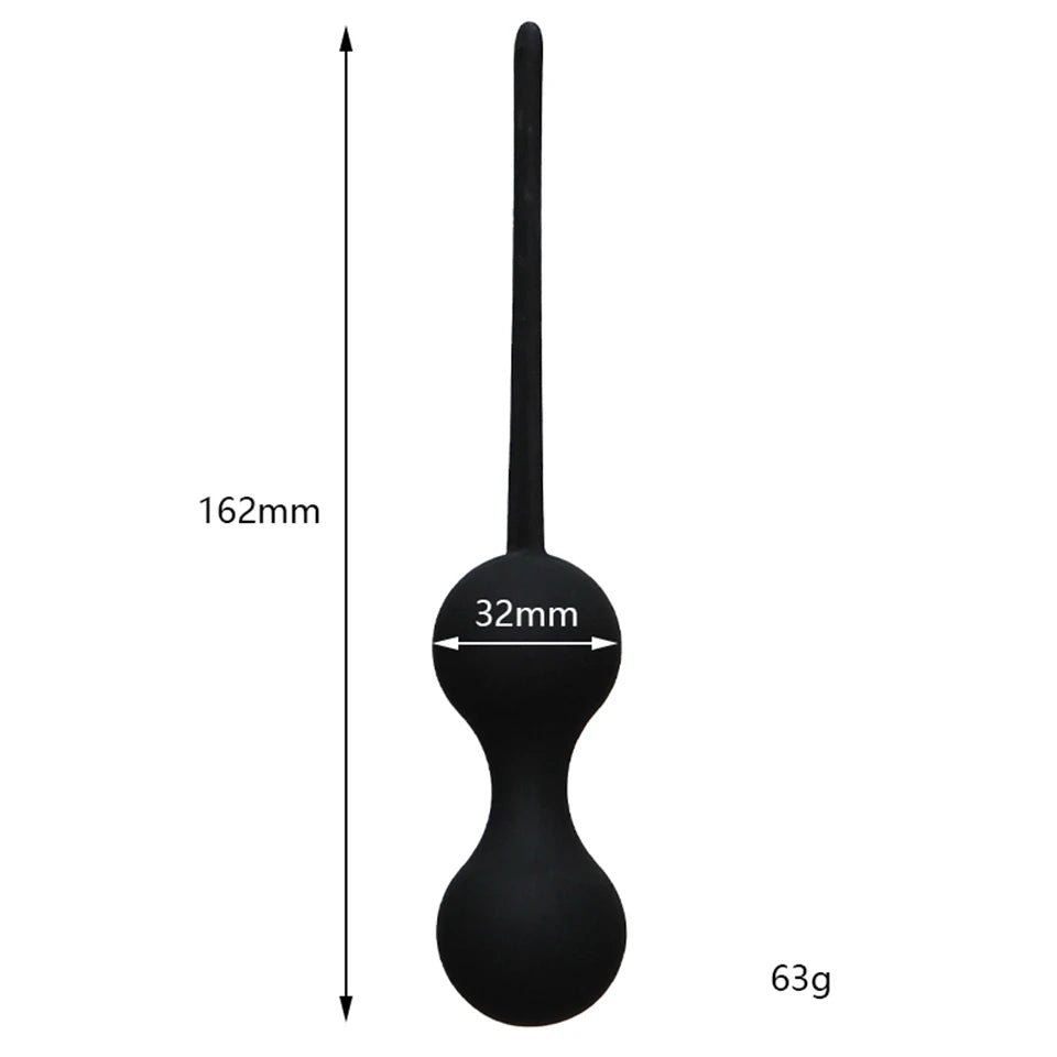 Close-up of silicone material on kegel device