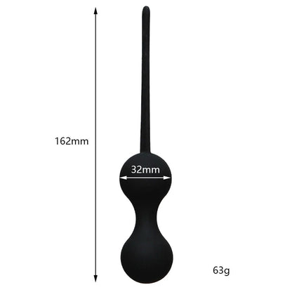 Close-up of silicone material on kegel device