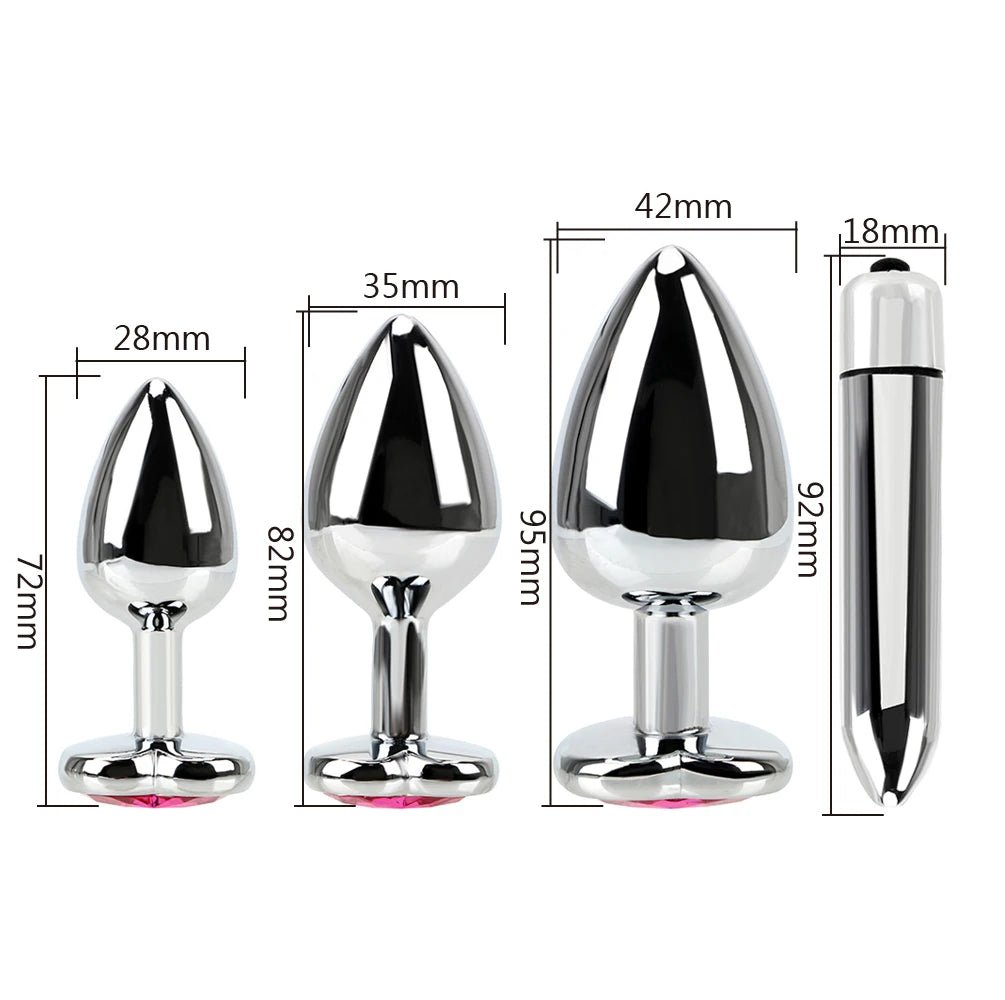 Side profile of IKOKY steel bullet vibrator