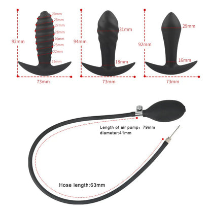 Silicone surface detail of inflatable adult plug