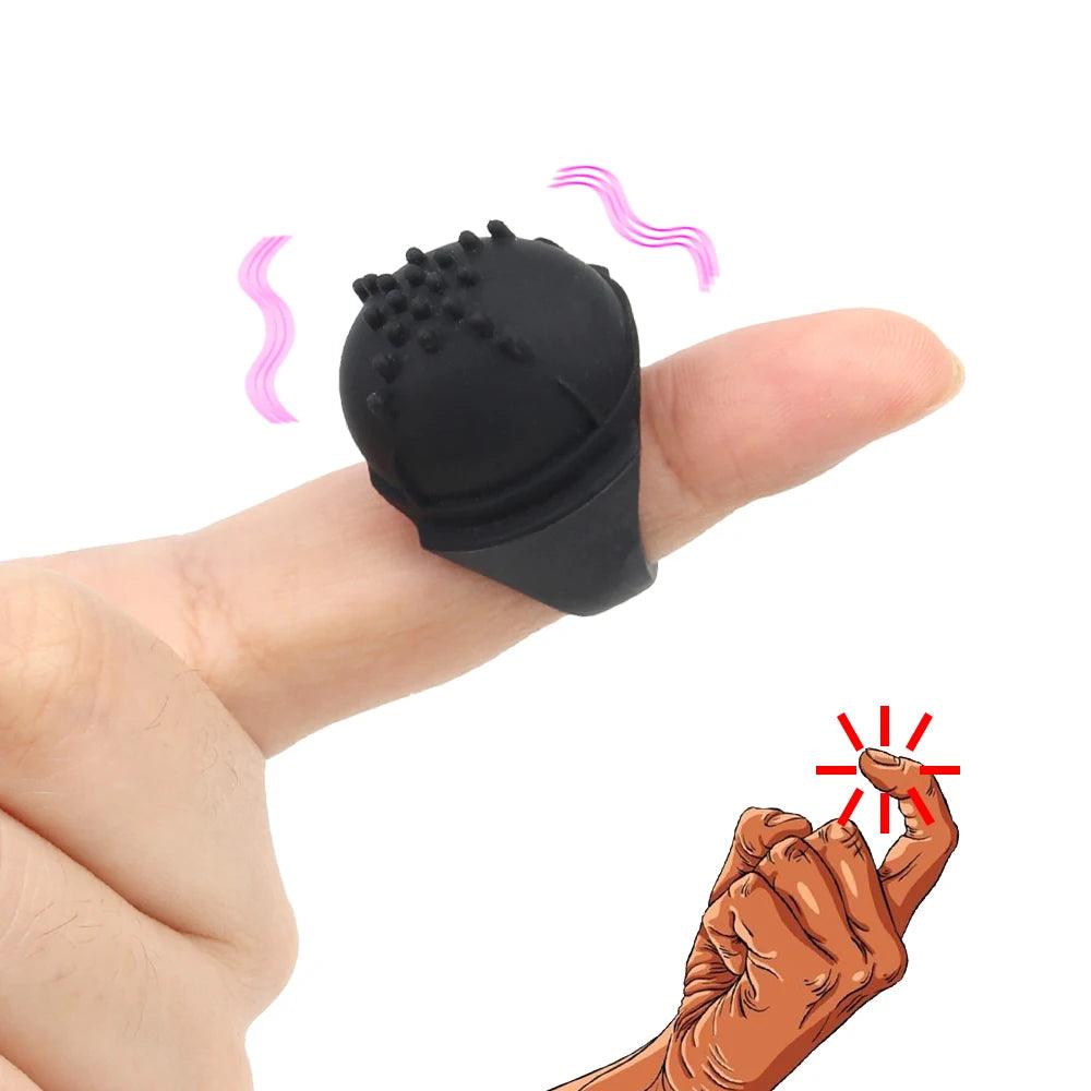 Strapon Fingers Spikes Vibrator – front product view