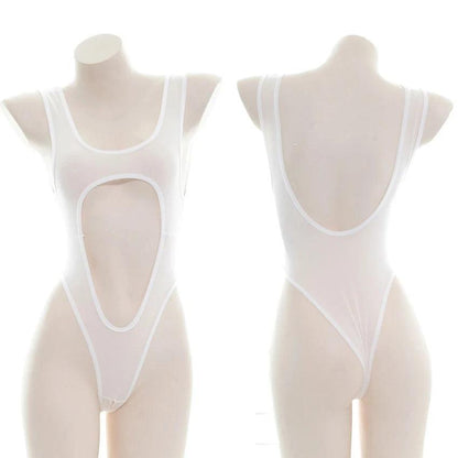 Lingerie worn by model   full outfit view