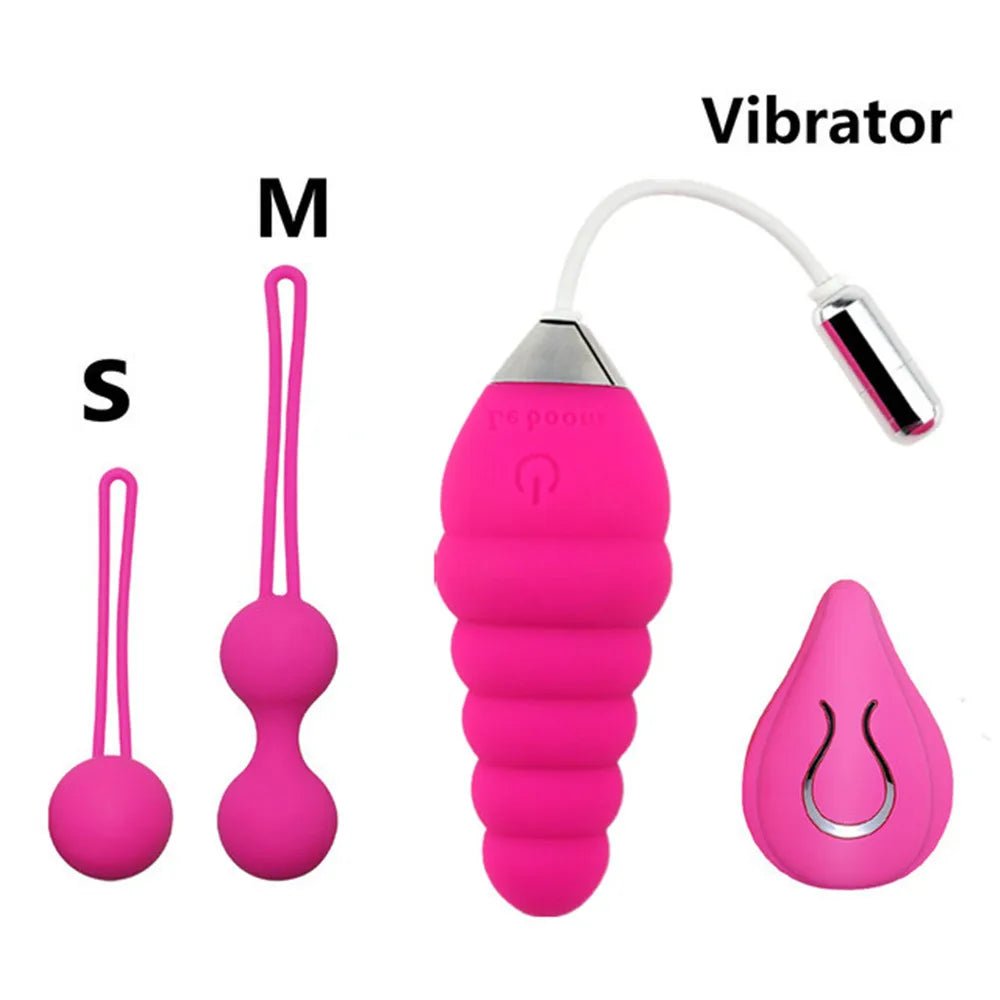 Side profile of kegel trainer showing shape
