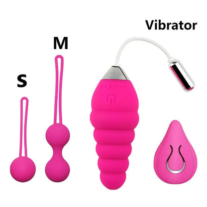 Side profile of kegel trainer showing shape