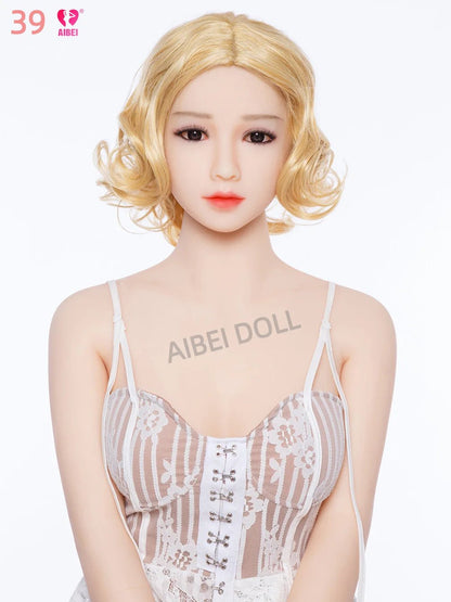 Upper body detail on adult companion figure