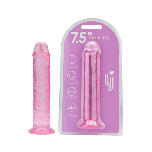 Loving Joy 7.5 Inch Suction Cup Dildo Pink