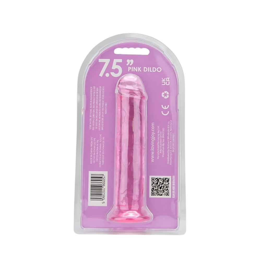 Loving Joy 7.5 Inch Suction Cup Dildo Pink